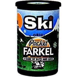  Pocket Farkel Dice Game   Miniature Set  Ski: Toys & Games