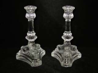 Pair of Tiffany Crystal DOLPHIN Candlesticks Candle  