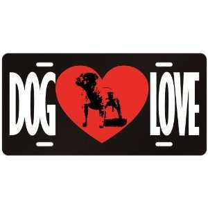New  Love Staffordshire Bull Terrier  License Plate Dog:  