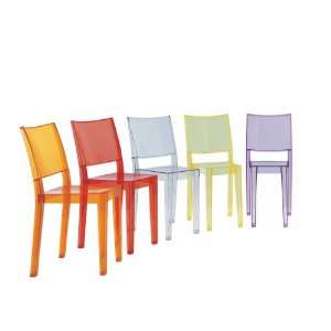  Kartell La Marie Chair in Transparent Light Orange, set of 