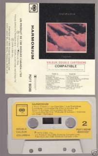 HARMONIUM LHeptade CASSETTE TAPE 1976 Canada PROG ROCK  