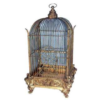   Birdcage Victorian Style Bird Cage Gold   Antique Style  Conservatory