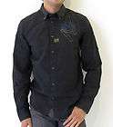 Star Shirt Nevada Lawrence Long Sleeve Poplin OD Designer Black Men 