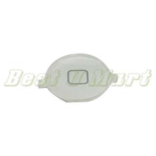 White Home Button Menu Button Cap for iPhone 4 16G 32G  