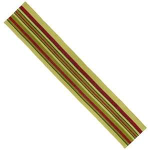 Extra Weave Usa Holiday Cottage Red and Green Stripe Table Runner 