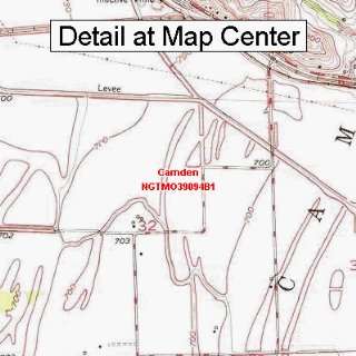  USGS Topographic Quadrangle Map   Camden, Missouri (Folded 
