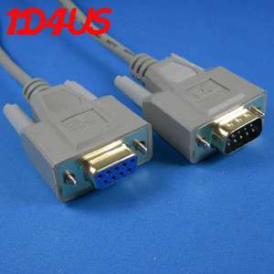 6FT Null Modem Cable DB9 9 Pin M/F UL Listed  