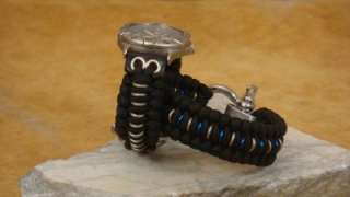 Armored Trilobite Paracord Survival Watch Band   Adjustable Link 