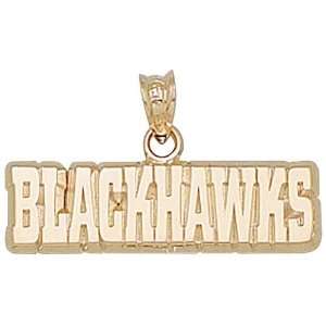  Anderson Jewelry Chicago Blackhawks 10k Gold Pendant 
