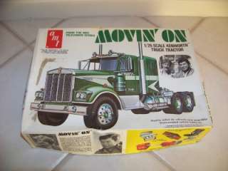 1970S NBC TV SERIES MOVIN ON KENWORTH TRUCK TRACTOR AMT 1/25 SCALE 