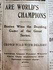 16 1903 newspapers w 1st World Series BOSTON RED SOX defeat PITTSBURGH 