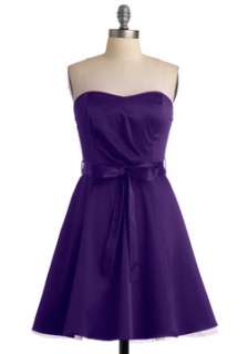 Purple Solid Dress  Modcloth