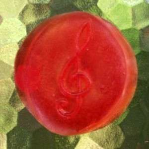 Treble Clef, a Melody resin paperweight art/ Bahereh  