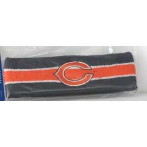 Mens Chicago Bears Terry Striped Sweatband  Sports 
