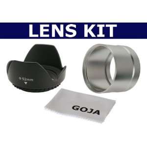 52mm Professional Lens Hood + Tube Adapter For Canon A570 IS + 1 Ultra 