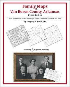 Family Maps Van Buren County Arkansas Genealogy AR Plat  