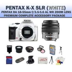  Pentax K x Digital SLR Camera Kit (White) with 18 55mm Da 