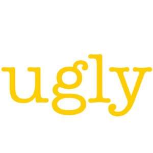 ugly Giant Word Wall Sticker:  Home & Kitchen