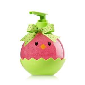   & BODY WORKS SWEET PEA CHICK FIGURAL DEEP CLEANSING HAND SOAP 8 OZ