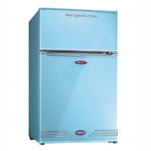 Retro Series Compact Refrigerator Freezer  Kitchen 