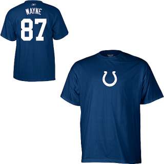 Reebok Indianapolis Colts Reggie Wayne Name & Number T Shirt   NFLShop 