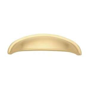  3 CTC Satin Brass Cup Pull, 1 1/2 x 4 3/4 O.A.
