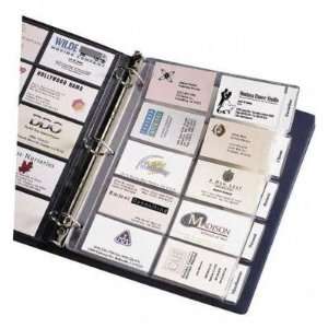   2x3 1/2 Cds., Clear   3 Hole Punched; Tabbed; Holds 2x3 1/2 Bus.Cards