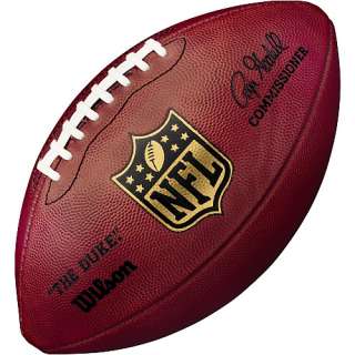 NFL Shield Football Wilson Official Size NFL Duke Leather Game Ball