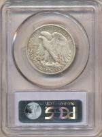   WALKING LIBERTY HALF DOLLAR VF35 PCGS. XF Look & Eye Appeal.  