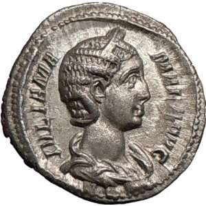   231AD Rare Ancient Silver Roman Coin JUNO mother of Mars, Minerva