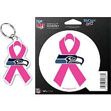 Wincraft Seattle Seahawks Breast Cancer Awareness Auto Pack    