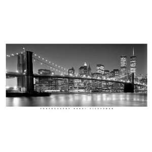 Brooklyn Bridge   Poster by Henri Silberman (9x19 3/4)  