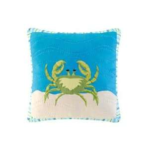  Beach Bum Crab Throw Pillow