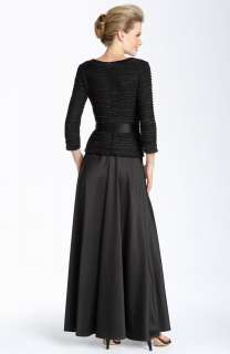 JS Collections Shutter Pleat Satin Gown 14  