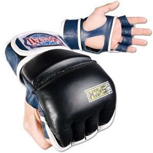 Price/1 PAIR)Combat Sports Gel Shock MMA Sparring Glove   Blue/Black 
