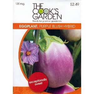  Cooks Garden Eggplant, Purple Blush Hybrid Seeds   120 mg 