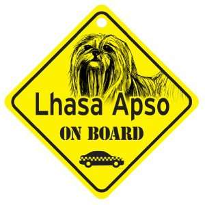  Lhasa Apso On Board Dog Sign Gift