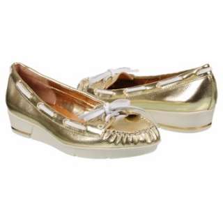 Womens Libby Edelman Bristol Gold Shoes 