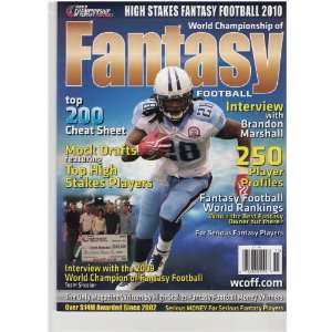   Fantasy Football Magazine (Top 200 Cheat Sheet, 2010) various Books