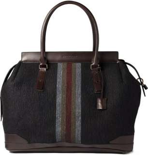 Burberry Shoes & Accessories Large Striped Felt Holdall Bag  MR 