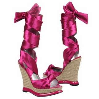 Womens Paris Hilton Venus Pink Satin Shoes 