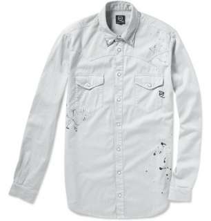 McQ Alexander McQueen Western Style Paint Splash Shirt  MR PORTER