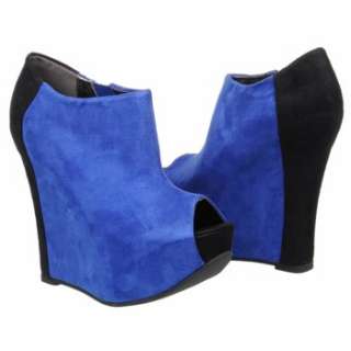 Womens Luichiny Fran Tick Black/Cobalt Suede Shoes 
