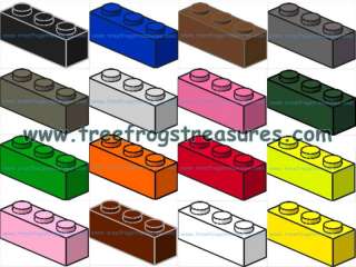 LEGO 1X3 BRICK BLOCK LOT YOU CHOOSE COLOR x10 BOX Q  
