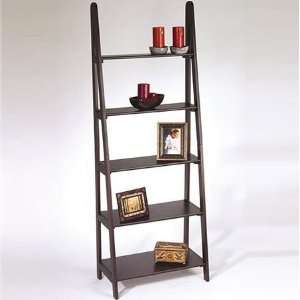 Office Star Espresso Ladder Bookcase   ES21:  Home 