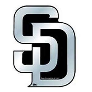  San Diego Padres MLB Silver Auto Emblem: Sports & Outdoors