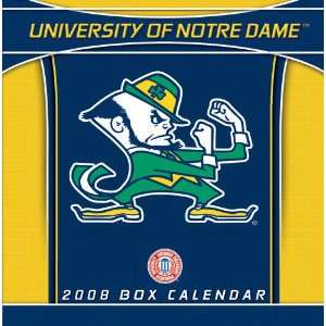  Notre Dame Fighting Irish 2008 Box Calendar Sports 