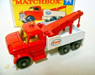 Matchbox RW No.71C Wreck Truck amber windows m/b  
