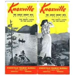   Knoxville Tennessee & Smoky Mountains Brochure 1940s 