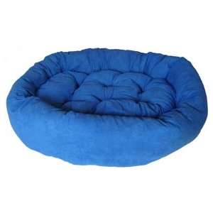  Quality Pet Dog Micro Velvet donut bed *Blue*: Kitchen & Dining